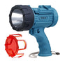 Rechargeable Spotlight,18W IPX7 Water-Resistant Flashlight, Super Bright 10000 Lumens LED,10000mAh 20h Ultra-long Standby,Ideal Spotlight for Boating, Camping, Hiking, Hurricane survival(blue)…