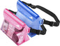 HEETA 2/3/4 Pack Waterproof Pouch with Waist Strap, Screen Touchable Dry Bag with Adjustable Belt for Phone Valuables for Kayaking, Swimming, Snorkeling, Boating, Fishing, Surfing & Beach