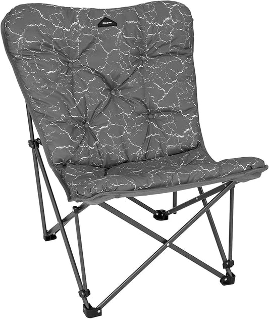 KingCamp Butterfly Chair, Oversized Thick Padded Comfy Camping Chairs Portable Folding Chair 400lbs Heavy Duty Seat with High Backrest & Carry Bag for Outdoor Indoor Patio Lawn Home Living Bed Room