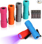 EverBrite Black Light Flashlight, UV Mini Flashlight, 9-Led 395nm Detector for Pet Urine, Stains, Scorpions, 18 AAA Batteries Included