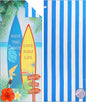 Microfiber Beach Towels for Adults - Large Travel Towel Fast Drying Lightweight 62x32 Inch, Sand Free Towel with Pouch, Buttons, Elastic Band for Fitness, Yoga, Sauna, Camping, Swim (Boat)