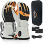 Heated Gloves for Men Women - 3 Heat Levels&Electric Rechargeable Battery Gloves for Winter Skiing Skating Snow Camping Hiking Heated Hand Warmer Gloves