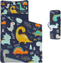 Space Nap Mat - Space Ship Galaxy Sleeping Bag with Removable Pillow - Daycare and Sleepovers Preschool Kindergarten Bedding Set for Kids Toddler Boys Girls