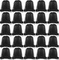 KUUQA 25Pcs Drawstring Backpack Bags String Backpack Sport Bag Sack Cinch Tote Gym Backpack Bulk for Gym Sport Traveling,Black