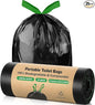 25 Portable Camping Toilet Bags Drawstring, 8 Gal Compost Portable Toilet Bags for Camping Potty Adults, Outdoor Waste Toilet Bag for 5 Gallon Bucket Toilet Camping Bathroom Travel Backpacking