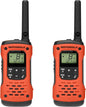 Motorola Solutions, Portable FRS, T605_H2O, Talkabout, Two-Way Radios, Emergency Preparedness, Rechargeable, 22 Channel, 35 Mile, Orange W/Black, 2 Pack