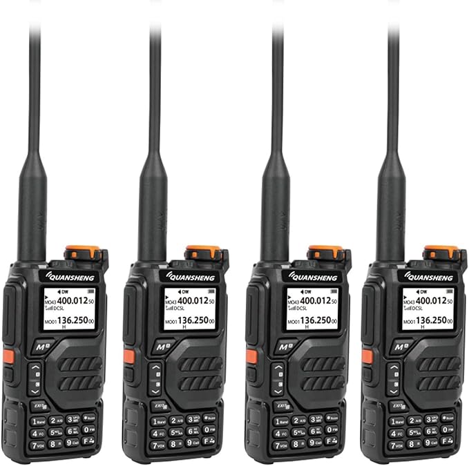 Quansheng UVK5 Walkie Talkie, VHF/UHF/FM/DTMF 200CH, 2 Way Radio NOAA Weather Forecast, Flash Copy Frequency, Type-C Connector, Air Band Radio(RX), Handheld Portable Radio for Hiking Camping Travel