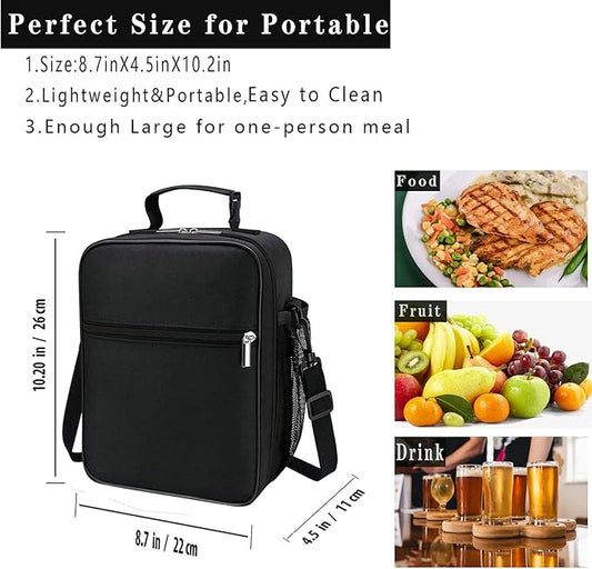 Lunch Box for Men - Reusable Lunch Bag Men Adult Women- Insulated Small LunchBox