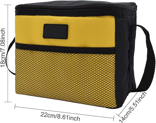 Nanxson 5L Lunch Bag Leakproof Thermal Cooler Lunch Box Adult Waterproof Insulated Lunch Tote Bag (5L,Yellow)