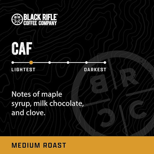 Black Rifle Coffee Company CAF, Medium Roast K Cups, 50 Single Serve Coffee Pods