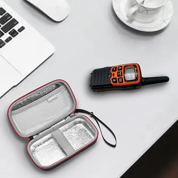 RLSOCO Travel Case Compatible With Midland GXT1000VP4/LXT600VP3/T51VP3 X-TALKER Handheld Portable FRS Two Way Radio (Case Only)