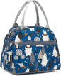 FlowFly Insulated Lunch Cooler Bag - Owl Tote Organizer for Women/Men