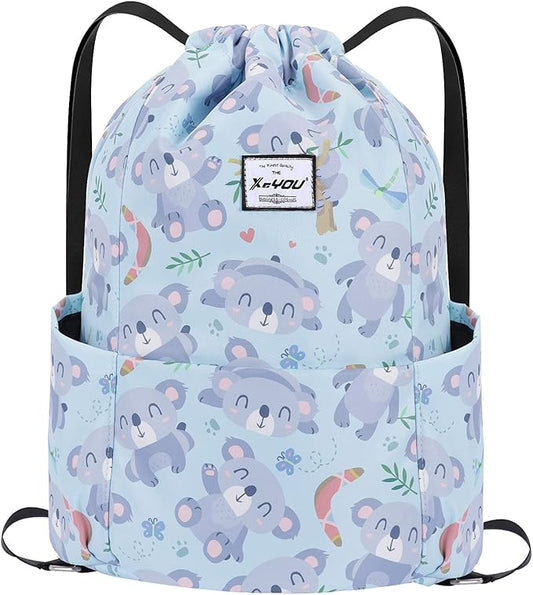 XEYOU Drawstring Sports Backpack Lightweight Gym Yoga Sackpack Shoulder Rucksack Casual Outdoor Daypack for Women and Men