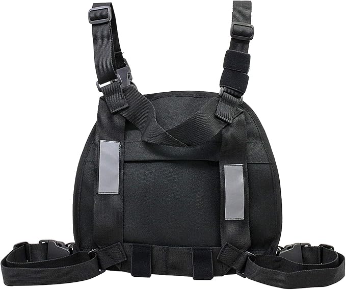 abcGoodefg Radio Chest Harness Chest Front Pack Pouch Holster Vest Rig for Two Way Radio Walkie Talkie(Rescue Essentials)