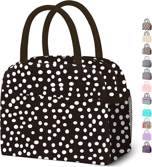 Lunch Bag Lunch Box for Women Men Reusable Insulated Lunch Tote Bag,Leakproof Thermal Cooler Sack Food Handbags Case High Capacity for Travel Work Picnic Beach