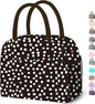 Lunch Bag Lunch Box for Women Men Reusable Insulated Lunch Tote Bag,Leakproof Thermal Cooler Sack Food Handbags Case High Capacity for Travel Work Picnic Beach