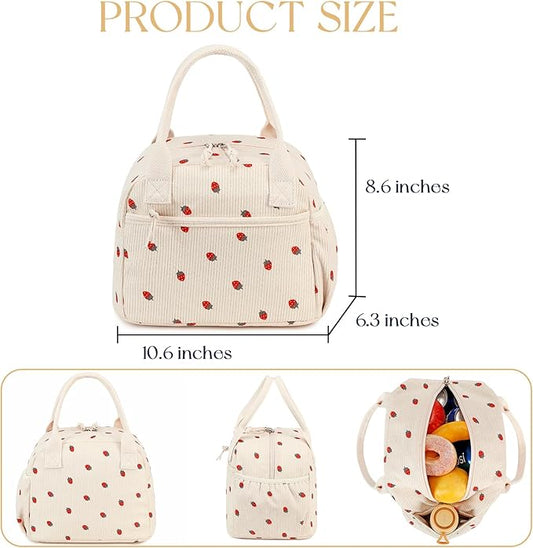 CAMTOP Lunch Box for Women Men Insulated Lunch Bag Lunch Tote Bag Leakproof Thermal Cooler Large Capacity for Travel Work School Picnic