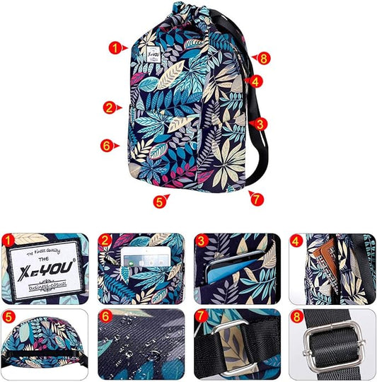 XEYOU Drawstring Sports Backpack Lightweight Gym Yoga Sackpack Shoulder Rucksack Casual Outdoor Daypack for Women and Men
