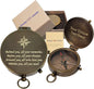 Stanley London Engraved Compass Personalized | Brass Pocket Compass Gifts for Men, Him, Son, Husband, Grandson, Boys | Engravable Antique Gift Compasses for Graduation, Baptism, Confirmation