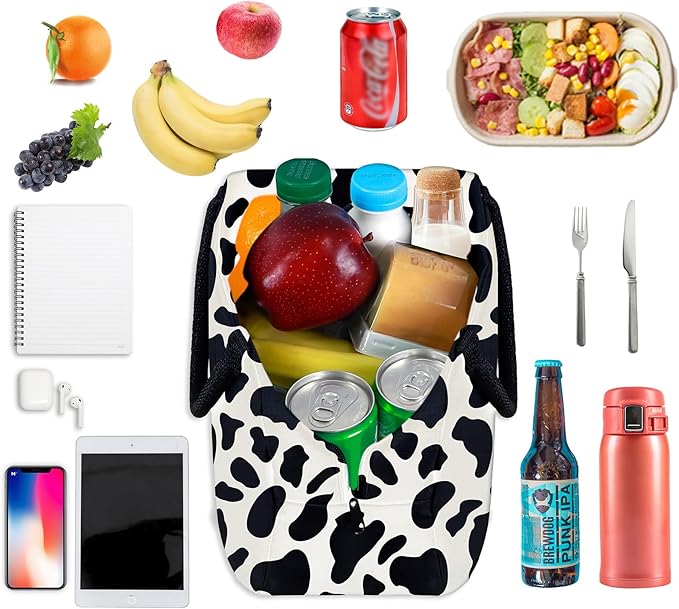 Cute Lunch Bag Women with Placemats, Insulated Lunch Box for Women, Placemats Keep Clean and Hygienic Durable Leakproof Thermal Bag High Capacity for Travel Picnic Insulated Lunch Bag