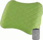 Portable Inflatable Neck Pillow for Outdoor Travel, Camping, Office Naps-Polyester + Washable Cotton-Color Available-Simple and Comfortable (Green, 18.1 * 12.6 * 4.7in)