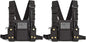 Radio Shoulder Holster Chest Harness Holder Vest Rig for Two Way Radio Chest Front Pack Pouch Walkie Talkie Case with Front Pouches for Kenwood Arcshell Retevis Baofeng UV-5R F8HP UV-82 888S (2Pack)