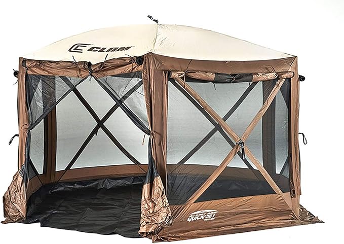 CLAM Quick-Set Floor, Removable Tent Footprint Mat Tarp Camping Accessory Gazebo Screen Shelter