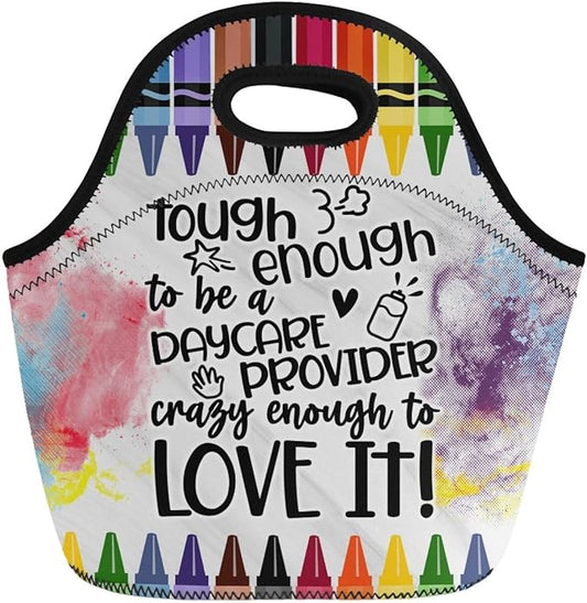 Neoprene Lunch Bags Thermal Insulated Lunch Tote Bag Reusable Washable Neoprene Picnic Bag for Women Men