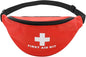 Faylapa Empty First Aid Bag Fanny Pack, Travel Pouch Bag 11.02x5.51x3.54 inch Waist Bag for Travel, Home, Office, Vehicle, Camping, Outdoor (Bag Only)