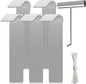 AAGUT Tent Stakes, Tent Stake Metal Garden Edging Fence Hooks Yard Camping Stake Heavy Duty Galvanized 9 Inch (9 Inch Tent Stakes KIT, 50)