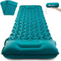 AKSOUL Sleeping Pad Inflatable for Camping: Ultralight & Compact Self Inflating Camp Mat with Built-in Foot Pump, Connectable Portable Air Mattress for Hiking, Backpacking Travel