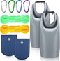 2 Sets Bear Food Bag Hanging System Ultralight Food Bag Hanging System Include 10 L Waterproof Bear Bag for Food Backing, Pulley System, Nylon Ropes and Clips for Camping Backpacking