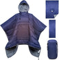Sleeping Bag Wearable Hooded Blanket - Envelope Lightweight Thermal Cloak Cape Windproof with Premium Stuff Compression Sack for Backpacking Hiking Hunting Fishing Outdoor Sport