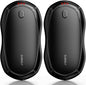 Hand Warmers Rechargeable 2 Pack - 15Hrs Long Heating Rechargeable Heater, Reusable Handwarmers, Portable Pocket Electric Hand Warmer Use As Winter Warm Christmas Birthday Gift