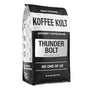 Koffee Kult Thunder Bolt Dark French Roast Whole Bean Coffee Small Batch 100% Arabica Gourmet Blend, Bold and Well Balanced 80oz Resealable Package