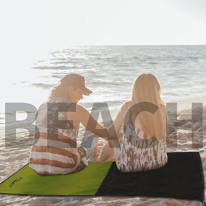 Frelaxy Pocket Picnic Blanket, Waterproof Beach Blanket, Compact Camping Blanket, Lightweight Outdoor Blanket for Beach Festival Camp Picnic Hiking Travel