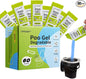 Portable Toilet Absorbent Gel Powder, 60 Pack Poo Gel for Camping Eco Absorbent Gel, Poo Urine Powder for Camping Outdoor Hiking Fast-Acting Gel