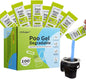 Portable Toilet Absorbent Gel Powder, 100 Pack Poo Gel for Camping Eco Absorbent Gel, Poo Urine Powder for Camping Outdoor Hiking Fast-Acting Gel