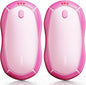 Hand Warmers Rechargeable 2 Pack - 15Hrs Long Heating Rechargeable Heater, Reusable Handwarmers, Portable Pocket Electric Hand Warmer Use As Winter Warm Christmas Birthday Gift