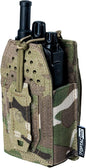 Tactical Radio Holster Molle Radio Pouch Universal Radio Holder for Walkie Talkie Motorola BaoFeng UV-5R BF-F8HP Adjustable Storage Rifle Magazine Pouch(Multi-camo)