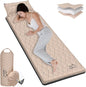Self Inflating Sleeping Pad for Camping - Thick Camping Pad with Pillow & Inflatable Bag, 9.5 R-Value Insulated Camping Mattress Pad for Car Camping Backpacking Hiking Camping Mat (Flower)