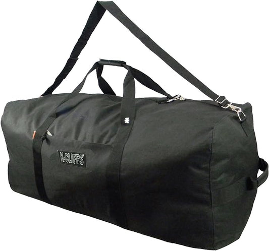 Heavy Duty Cargo Duffel Large Sport Gear Drum Set Equipment Hardware Travel Bag Rooftop Rack Bag (30" x 15" x 15", Black)