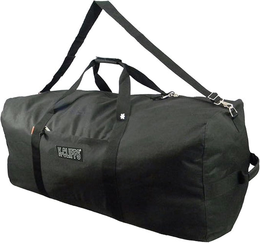 Heavy Duty Cargo Duffel Large Sport Gear Drum Set Equipment Hardware Travel Bag Rooftop Rack Bag (36" x 17" x 17", Black)