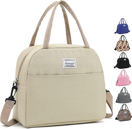 lunch bag women & men, Reusable Insulated Cooler Lunch Box Adult Water Resistant Lunch tote bag for Work Picnic Beach or Travel