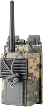 FRTKK Tactical Radio Holder Radio Holster Molle Radio Pouch Universal Radio Case Military Heavy Duty Radio Bag for Police Firefighter Two Ways Walkie Talkies Vest