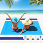 Beach Blanket Oversized Extra Large 78" X 81",Waterproof Sandproof Beach Blanket 1-7 Adults Lightweight Durable for Travel Camping Hiking Picnic