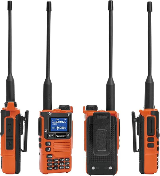 Quansheng Dual Band VHF UHF (TX&RX) Amateur Radio, FM/AM/Air Band Radio(RX), Walkie Talkie with NOAA Weather Alarm Function, VOX, Long Range Handheld Portable Radio for Hiking Camping UV-K5(8)/K6