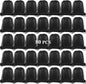 KUUQA 80Pcs Black Drawstring Backpack Bag Sack Drawstring Bags Bulk String Bags Storage Bags for Sport Gym Traveling