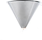 Pour Over Coffee Maker,Coffee Filter,Slow Drip Paperless Stainless Steel Cone Coffee Dripper(2-3 Cup)
