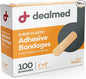 Dealmed Sheer Plastic Flexible Adhesive Bandages – 100 Count (1 Pack) Bandages with Non-Stick Pad, Latex Free, Wound Care for First Aid Kit, 1" x 3"